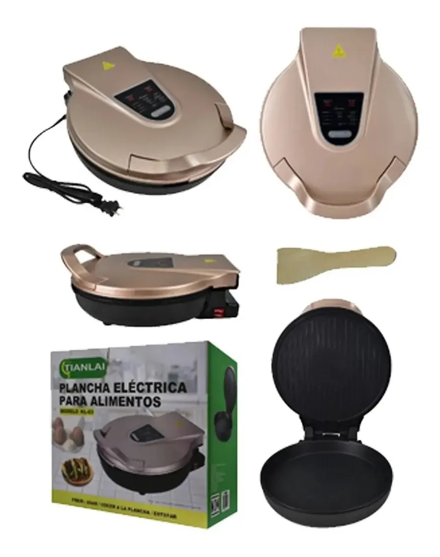 Chapa elétrica digital: grelha, fritura, torrefação, cozimento, refogar