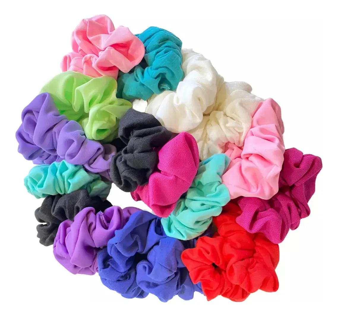 Pacote de faixas de cabelo em tecido elástico X 10