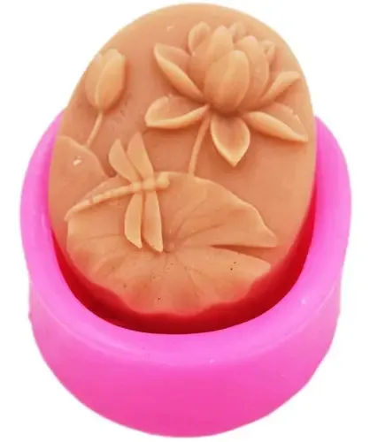 Molde de sabão de silicone Lotus 50074 da Libelula Craft Art Cr