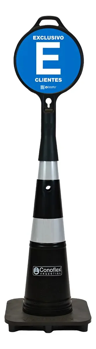 Cone de segurança com assinatura exclusiva do cliente Conoflex Color Black