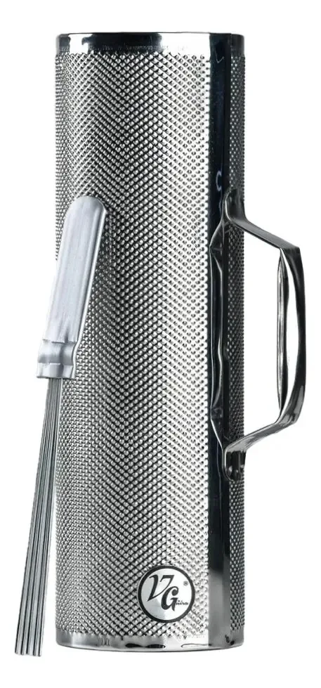 Guiro Grande Instrumento Profissional de Metal Cumbia Percussion Guira 33 X 10- Vg