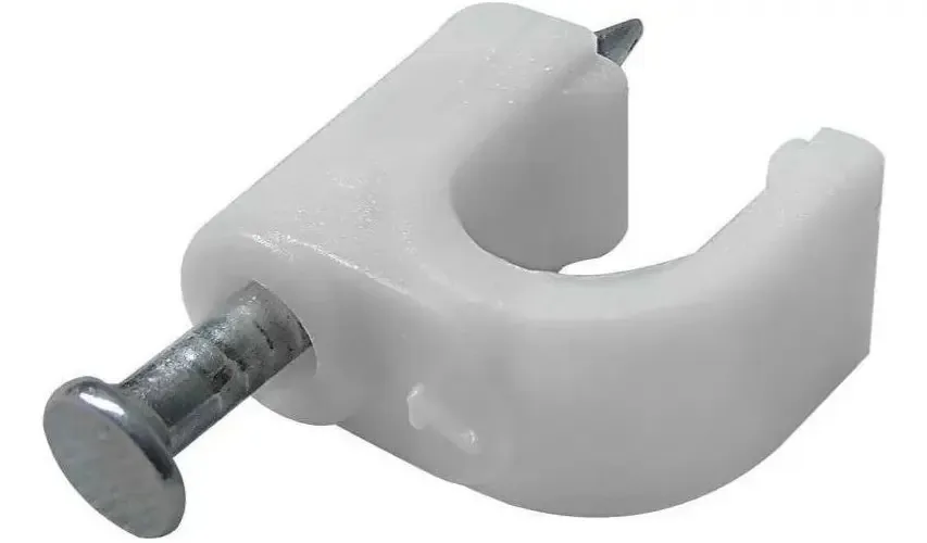 Fixa Cabos 5mm Miguelão Acabamento 100un