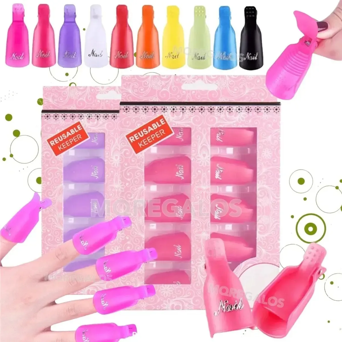 Removedor de extração de unhas esculpido em gel acrílico Capuchon