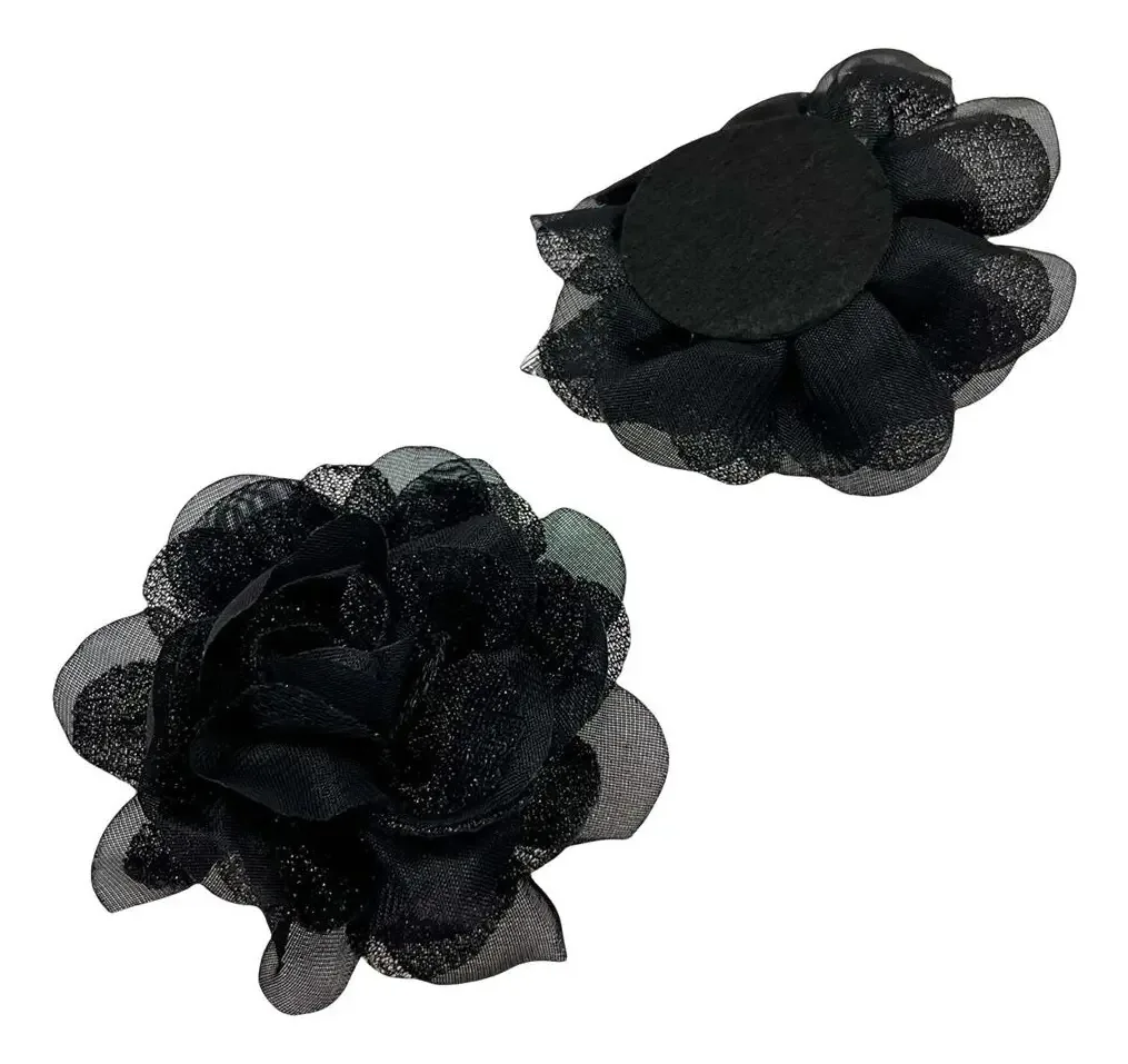Aplique Flor De Tecido Poliester P/ Artesanato 5 Pcs Lfh Cor Cor11