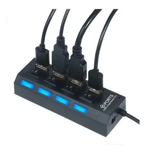 Comutador USB 2.0 Zapatilla Hub de 4 portas