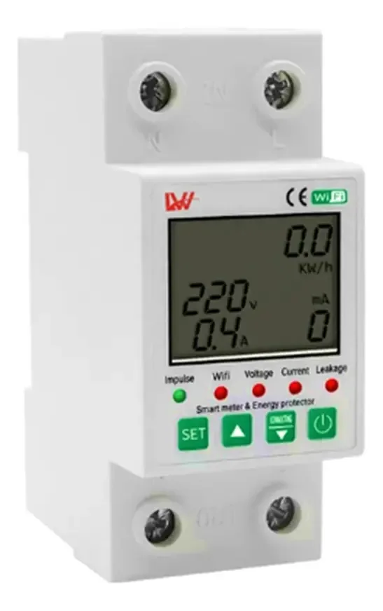 Medidor Energia Disjuntor Smart Wifi 110v 63a Tuya Ty63