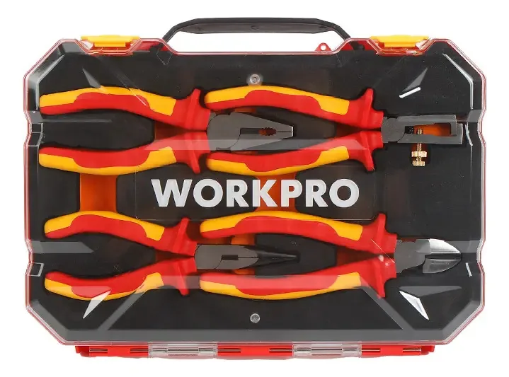 Conjunto de alicates isolados Workpro de 4 peças