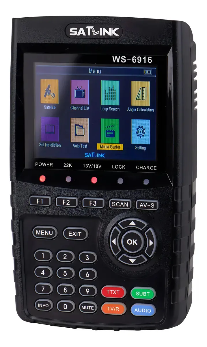 Localizador de Satelite Satlink WS-6916 com USB/HDMI - Preto
