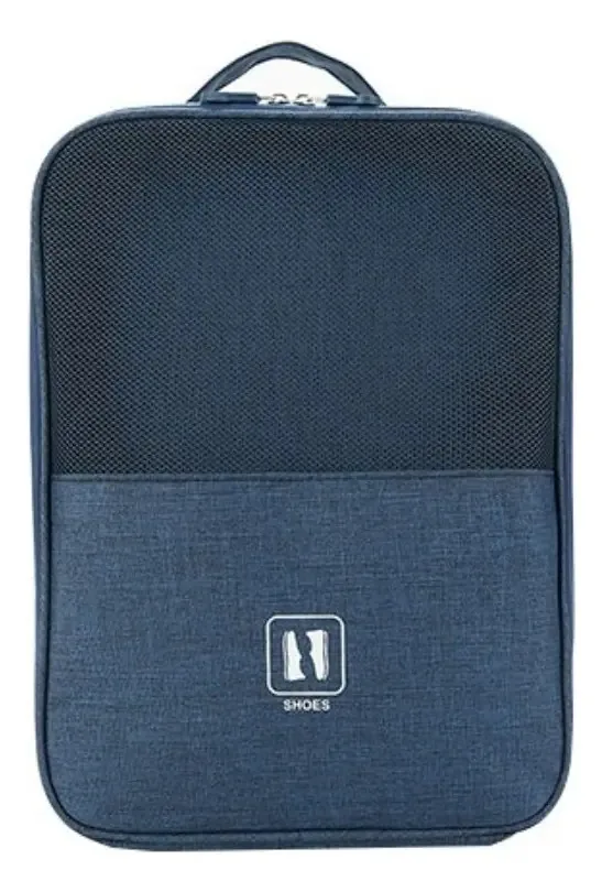 Organizador De Bagagem Para Tênis Sapato Chinelo Cor Azul-escuro