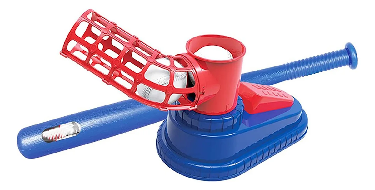 Shtffw Máquina de Lançamento Automático, Brinquedos de Beisebol, Treinamento de Exercícios Jogo de Quintal Esportivo, Melhora as Habilidades de Rebatida