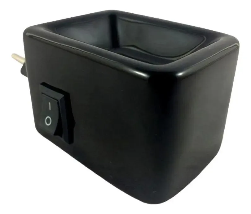 Aromatizador Elétrico Preto De Cerâmica