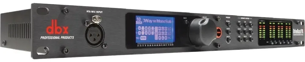 Sistema completo de equalização e controle Dbx Drive Drpa2