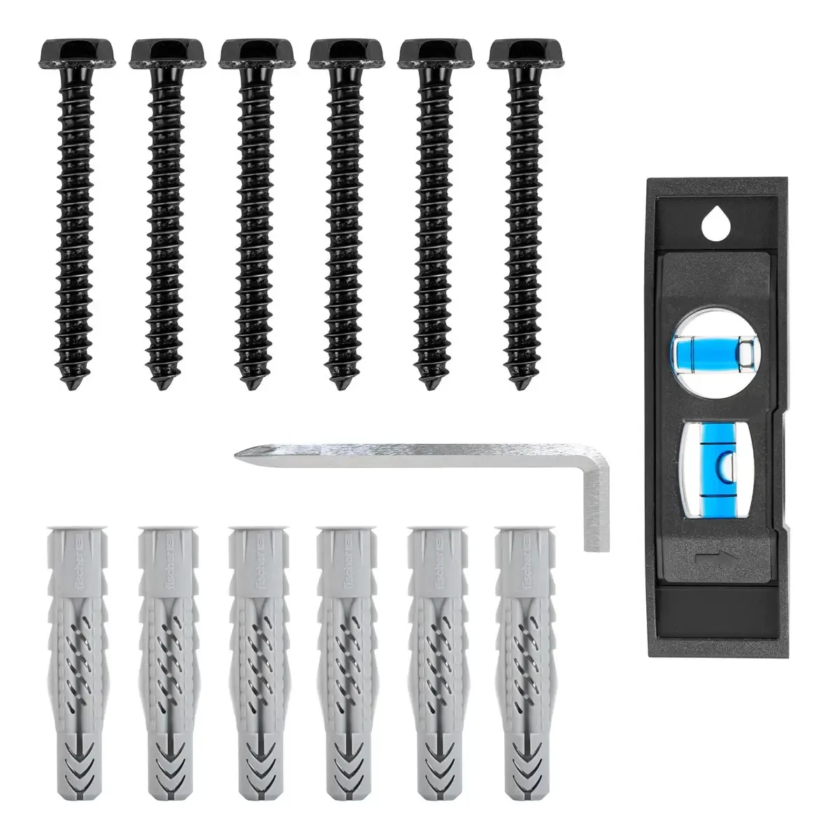 Kit de Parafusos de Montagem na Parede de TV com Parafusos e Ancoragem
