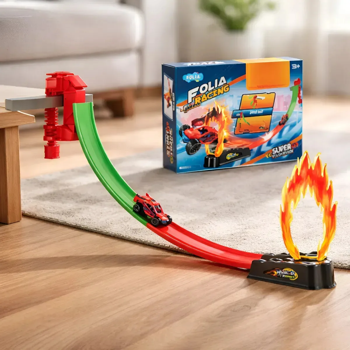 Rampa Lançadora Pista Com Carrinho Brinquedo Radical Divertido Para Crianças