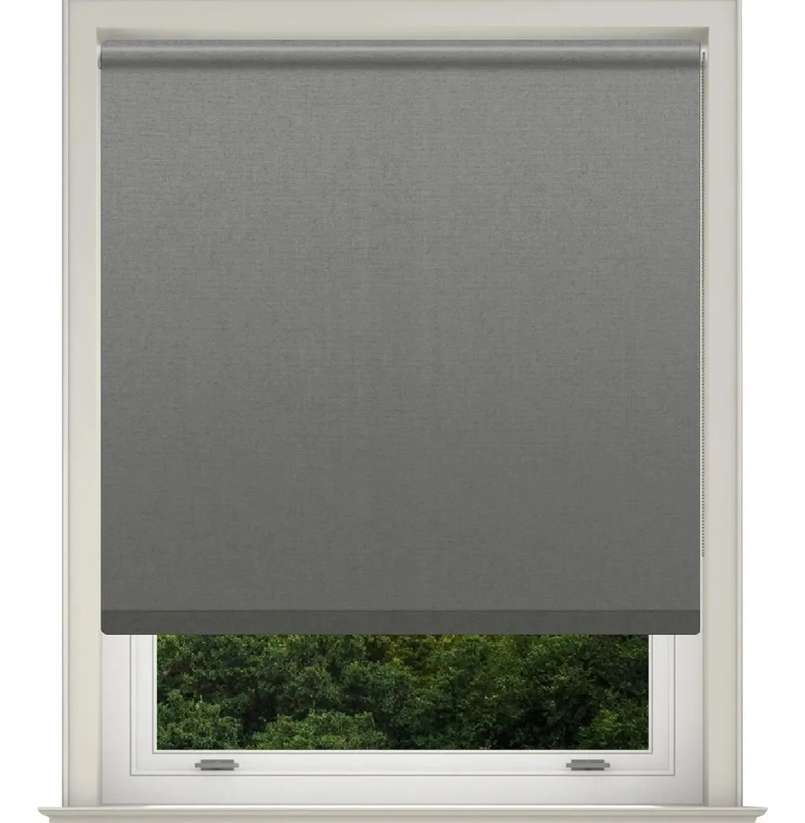 Cortina Blackout Roller 120x165cm. Cinza escuro Cinza escuro
