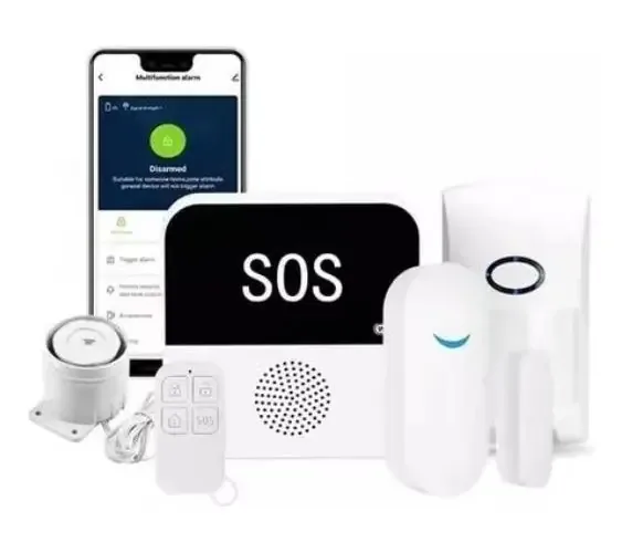 Kit de alarme doméstico WiFi sem contrato: sensores completos