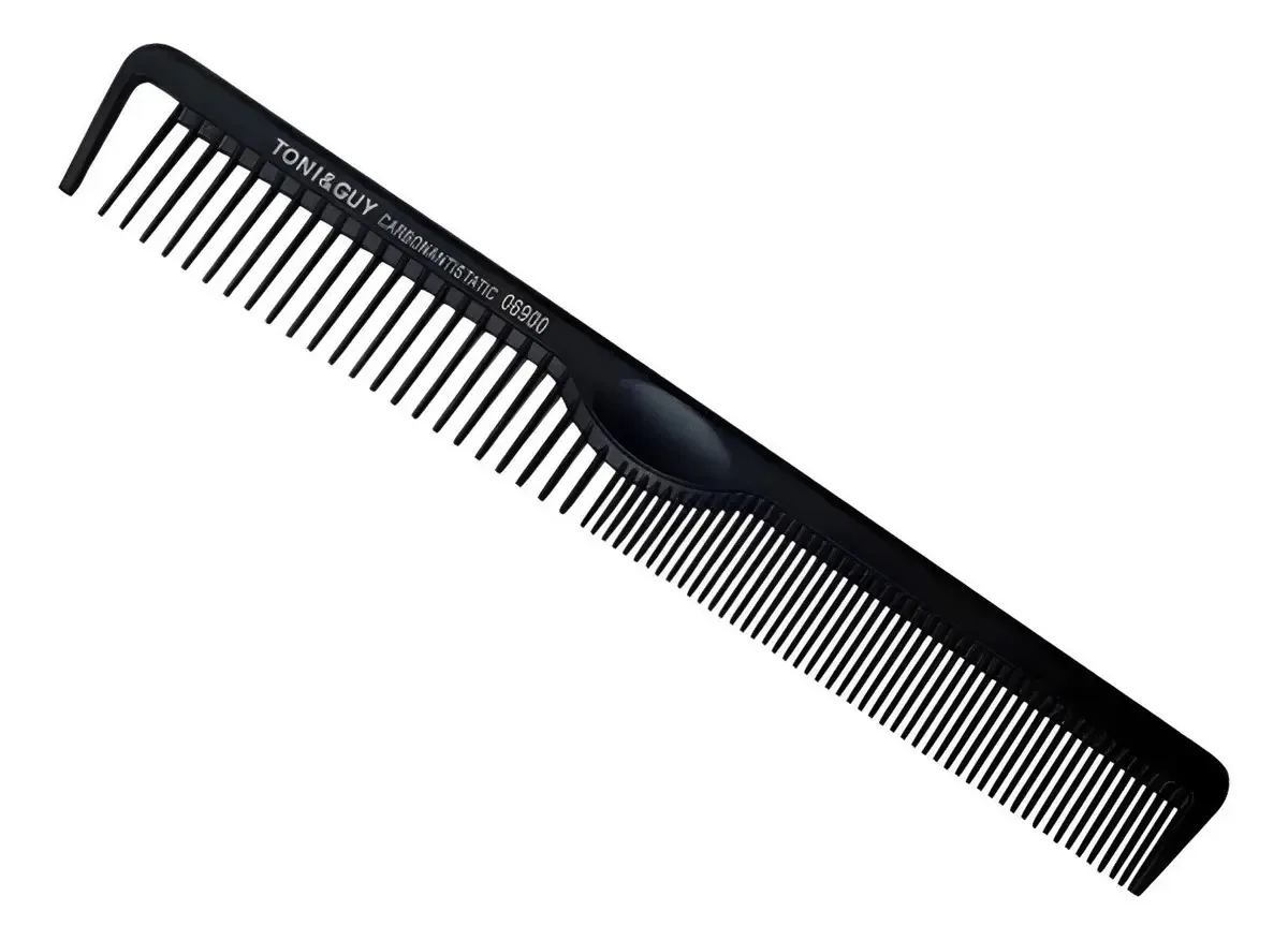 Pente Carbono Antiestática C/ Separador De Mechas Médio