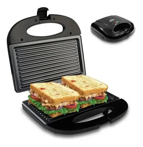 Sanduicheira elétrica para pães e carnes