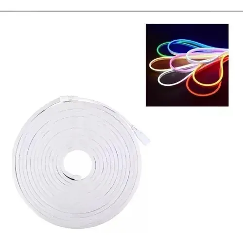 Fita flexível de néon Rgb de 5mts 12vol com controle e transformador