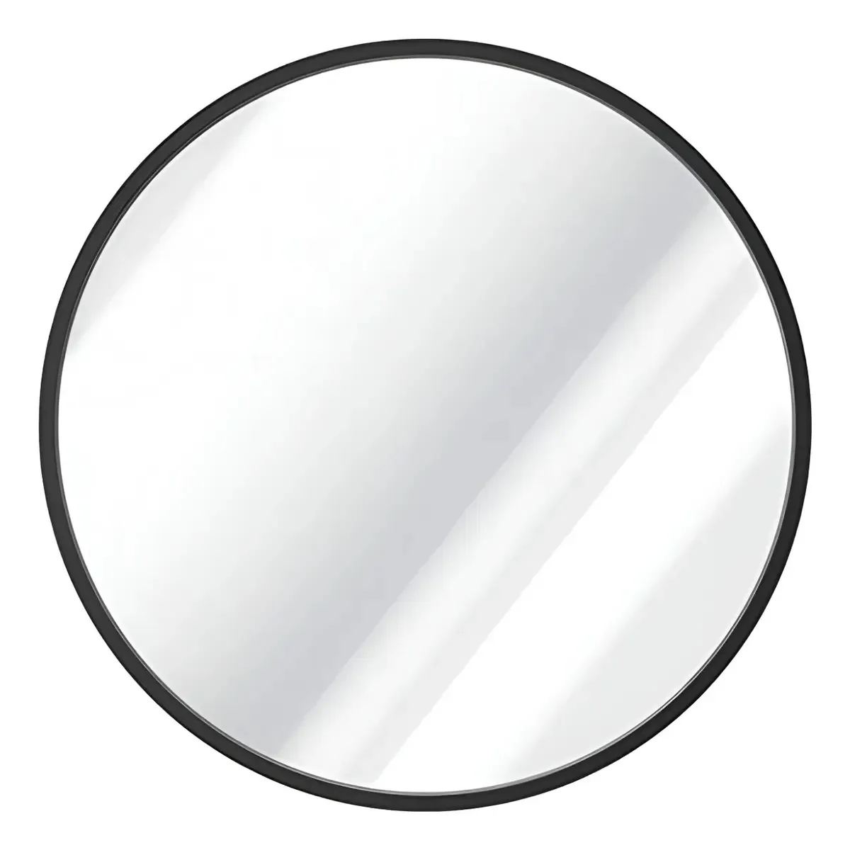 Espelhos redondos de 60 cm com moldura preta