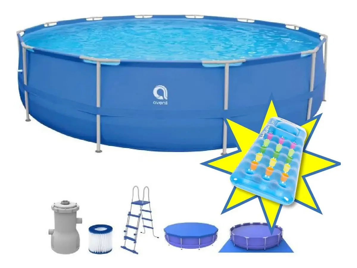 Piscina Estructural Avenli 15233 15.300L 450cm com Acessórios e inflável