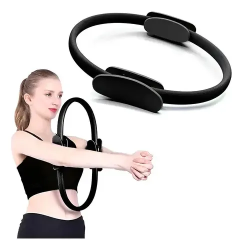 Anel flexível, anel flexível, anel flexível, pilates, ginástica, ginástica, preto