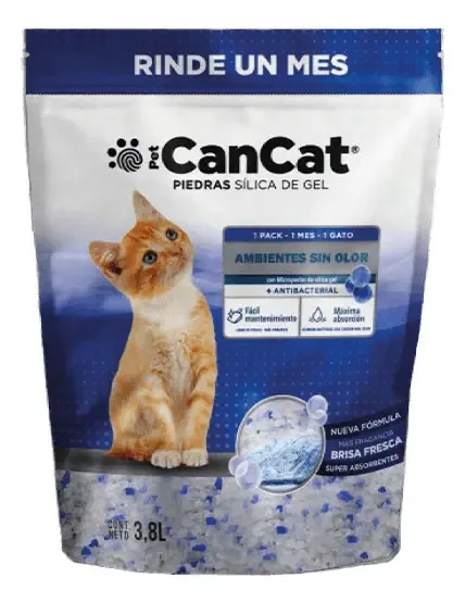 Pedras para gatos sílica gel cool brisa Cancat 3,8kg