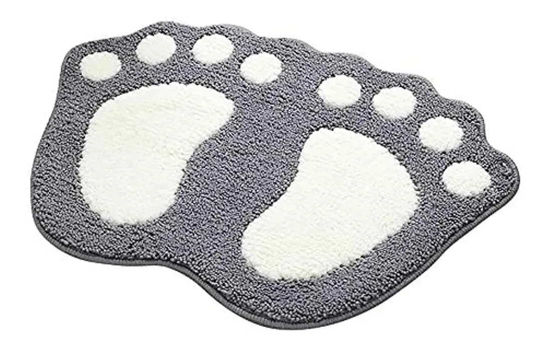 Mingpinhuius Tapete de Banheiro Antiderrapante, Tapetes de Banho de Secagem Rápida e Pés Fofos, Absorvente de Água Macio e Confortável Antiderrapante para Quarto, Cozinha, Corredor 40 X 60