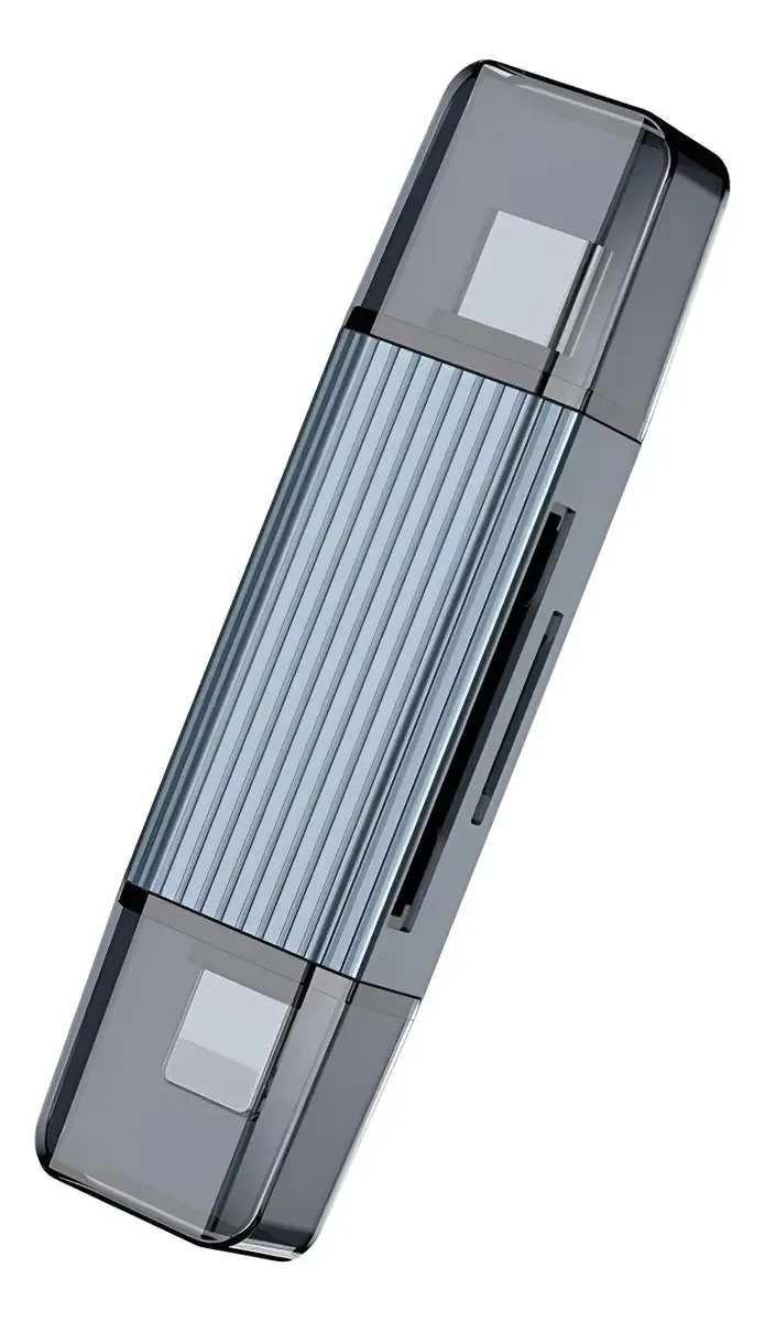 Leitor de cartão Micro SD USB tipo C Light Kakusiga K14 Silver Color