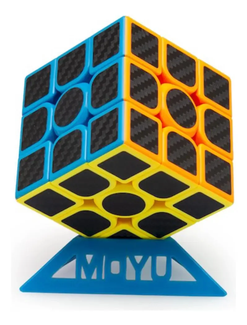Cubo mágico Toyland Moyu Carbon 3x3 em blister
