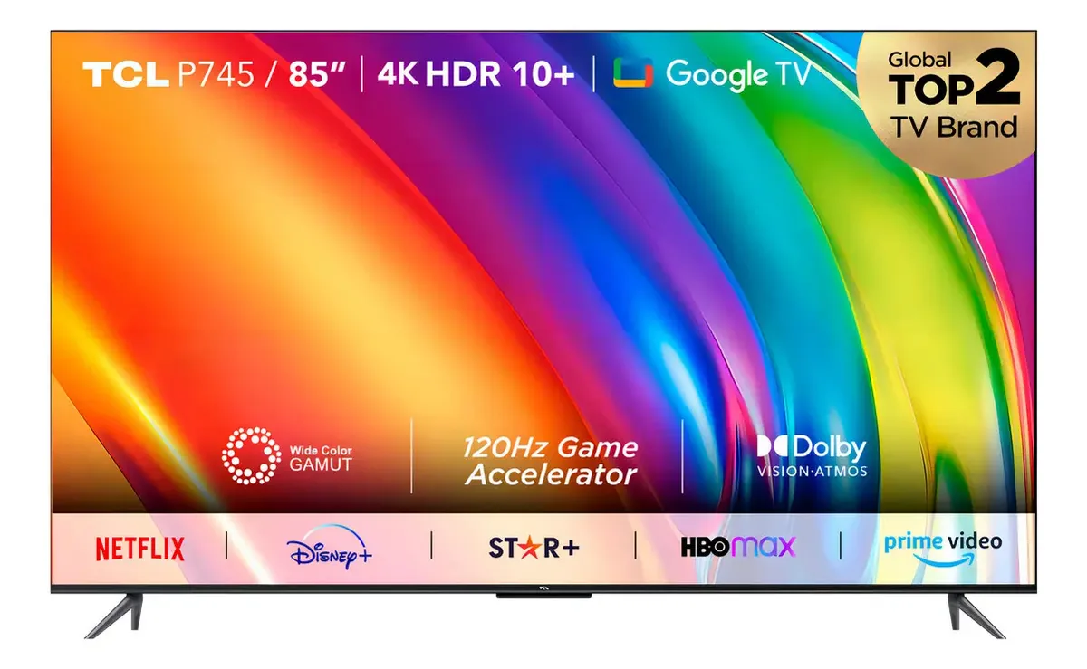 Smart TV LED 85 Tcl 85p745 4k Hdr Google Tv