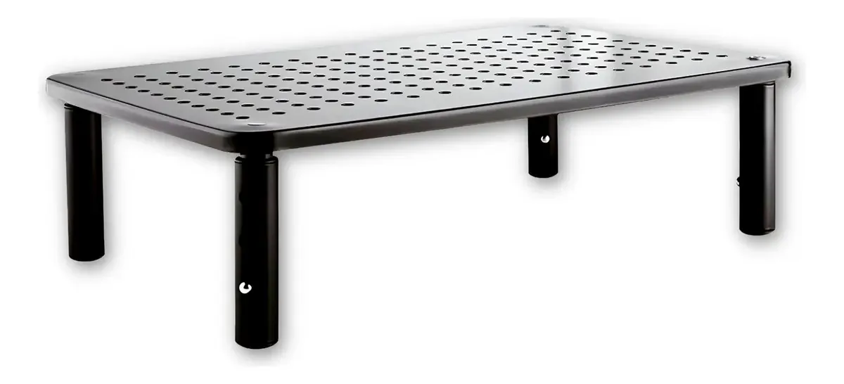 Base de suporte de monitor ajustável em alumínio forte