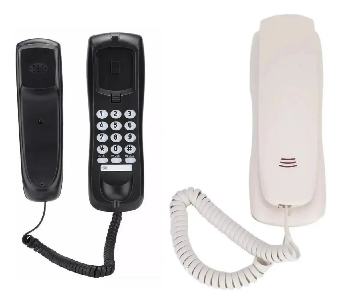 Mesa telefônica fixa Mesa de parede com fio Kxt-628 cor branca