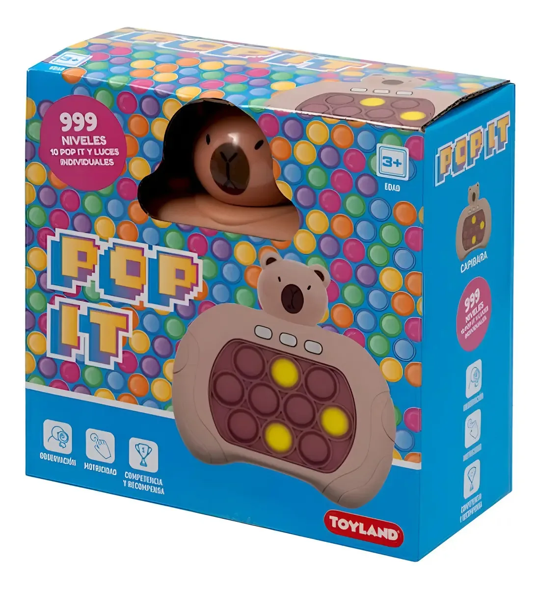 Jogo de tabuleiro eletrônico Toyland Pop It Capibara
