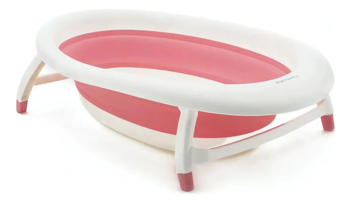 Banheira de bebê dobrável rosa Travel Cutebabies