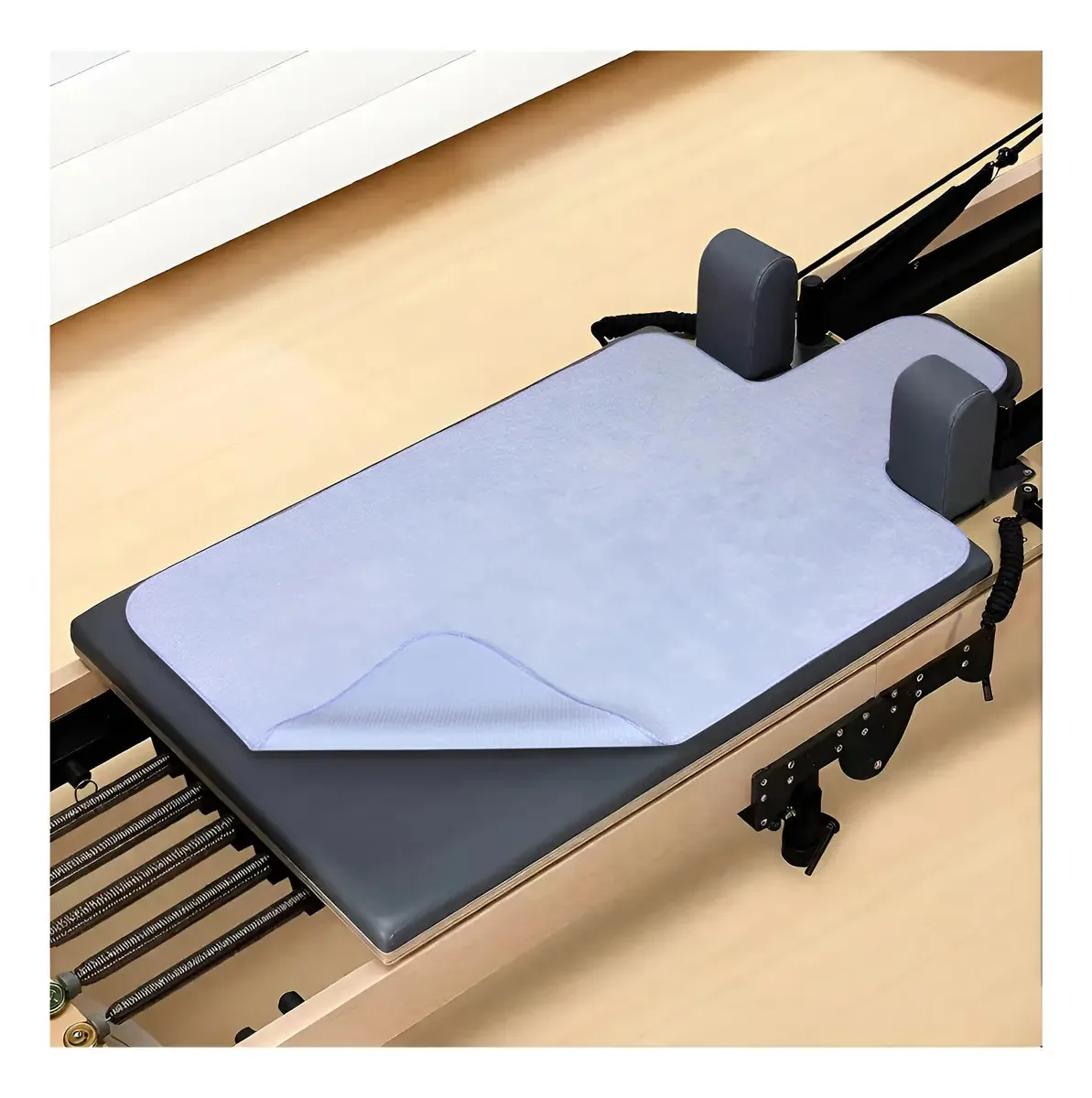 Tapete antiderrapante de Pilates, toalha Pilates Re. Cor: Preto