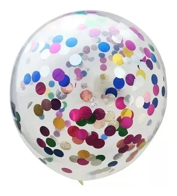 Conjunto de 12 balões de confete multicoloridos R12 Las Condes