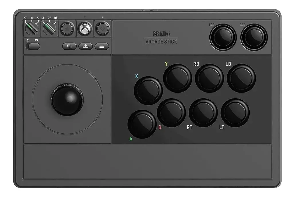 Controle 8BitDo Arcade Stick Sem Fio para Xbox e PC, Preto