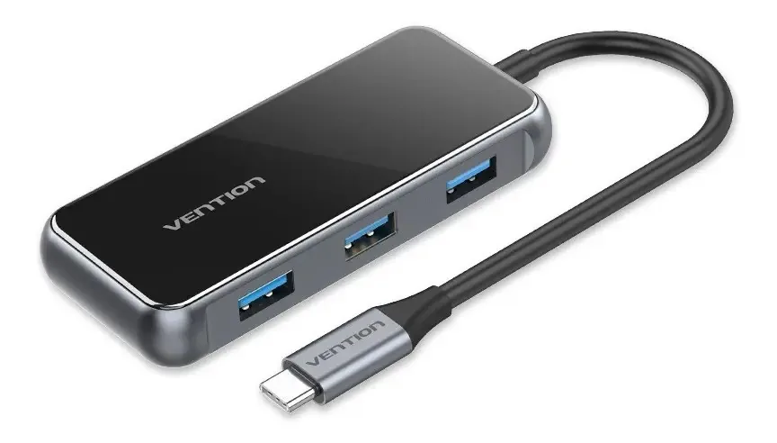 Adaptador de hub USB C 6 em 1 - Usb C Hdmi Usb 3.0 Rj45 Vention