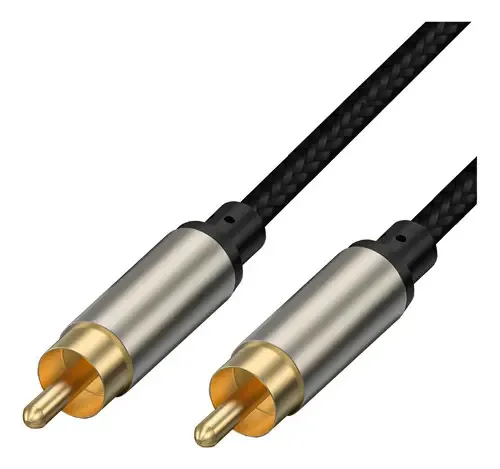 Cabo coaxial de áudio e vídeo Rca para Rca, som, Spdif, 1,5 m