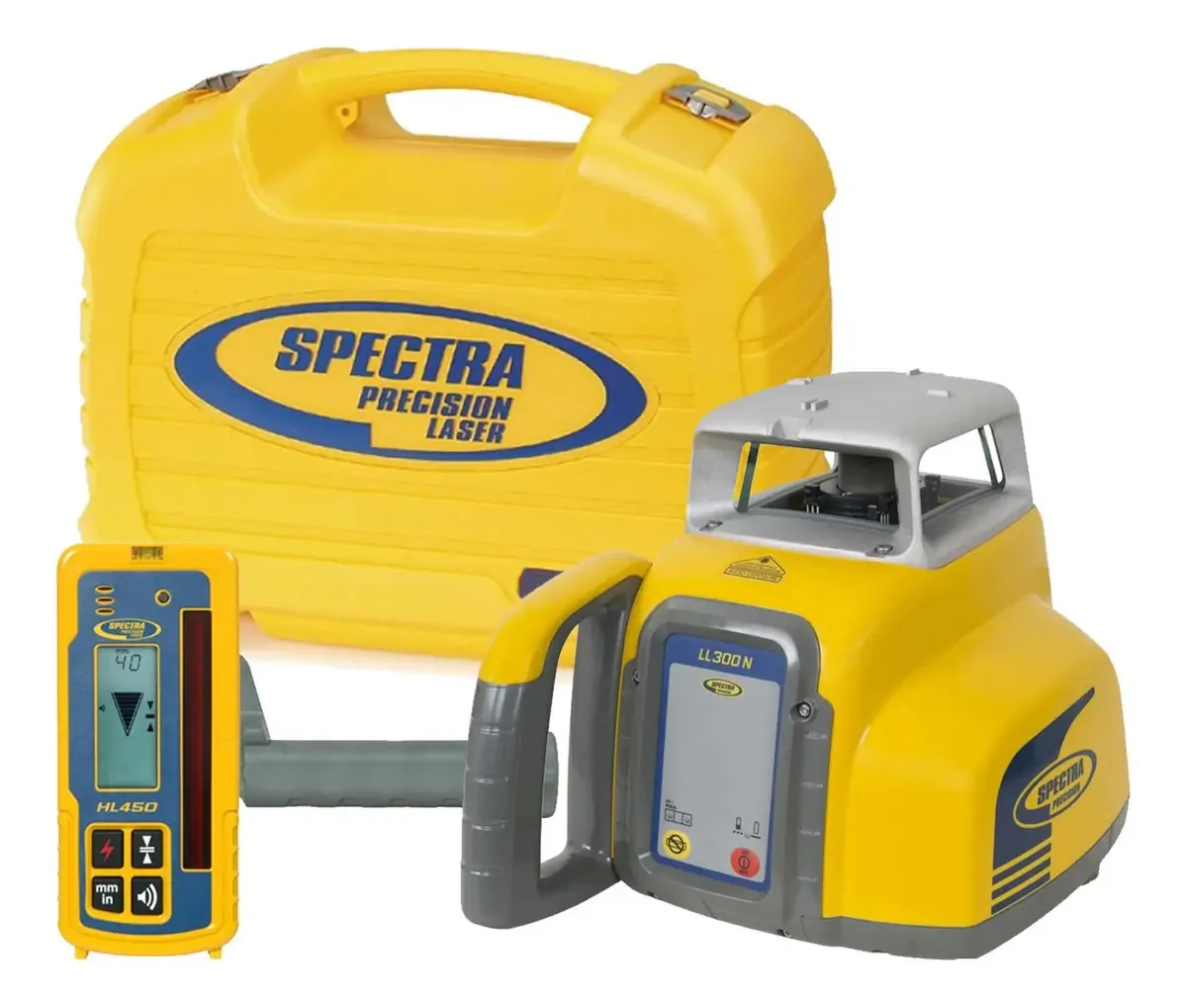 Nível a laser Spectra Precision LL300n, kit de autonivelamento com