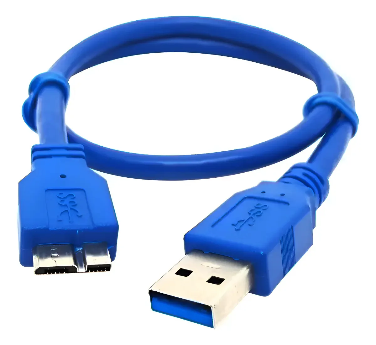 Cabo USB 3.0 para HD Externo Conecta Cabos Azul de 1.5 m