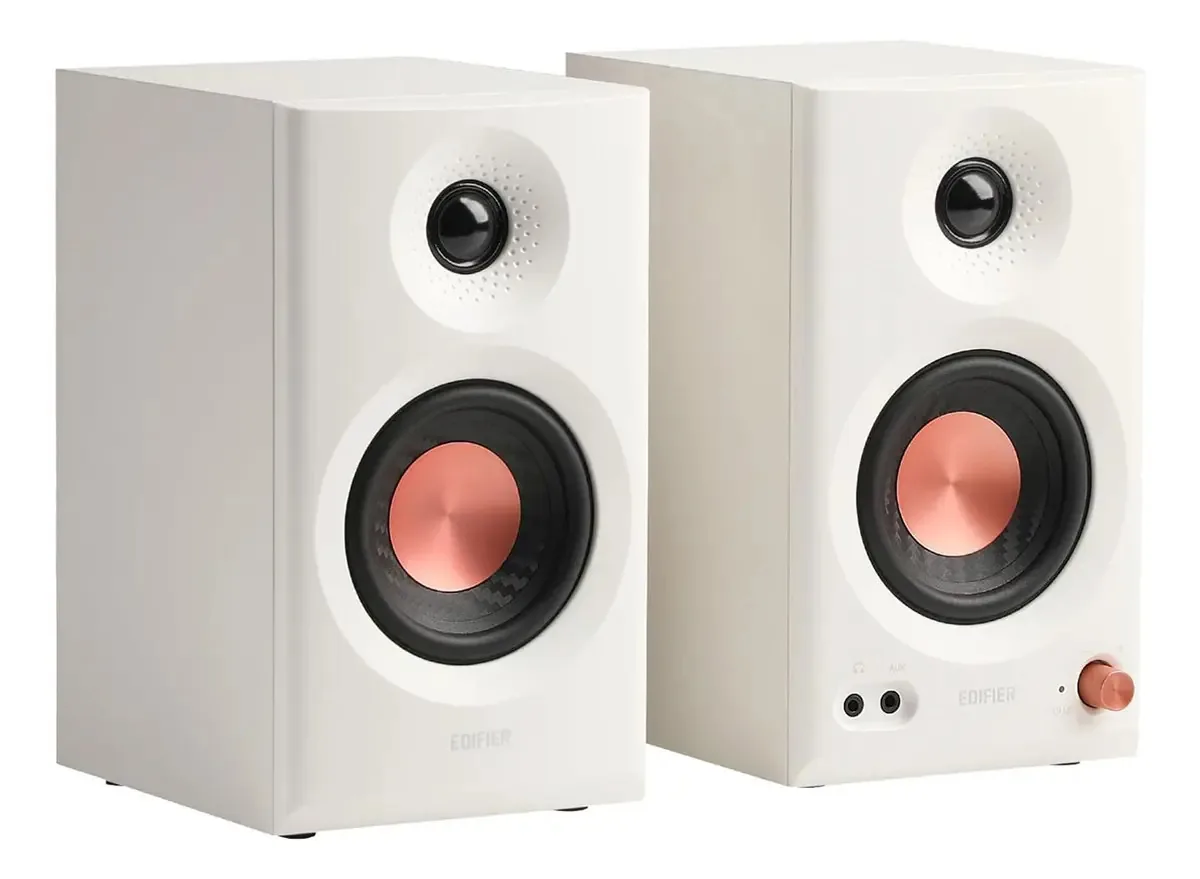 Monitores de estúdio Edifier Mr3 com Bluetooth de cor branca