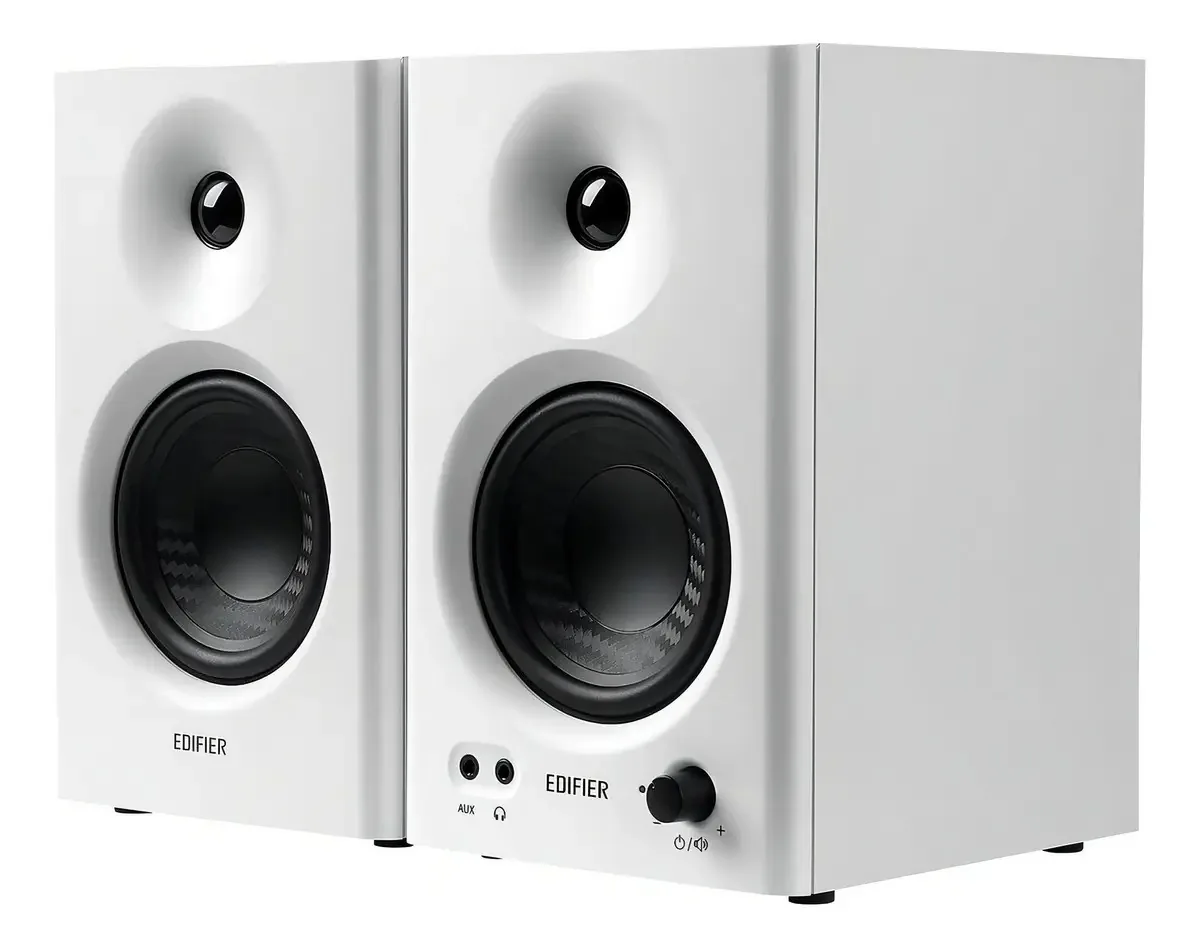 Edifier MR4 caixa de som branca monitor de áudio 42W