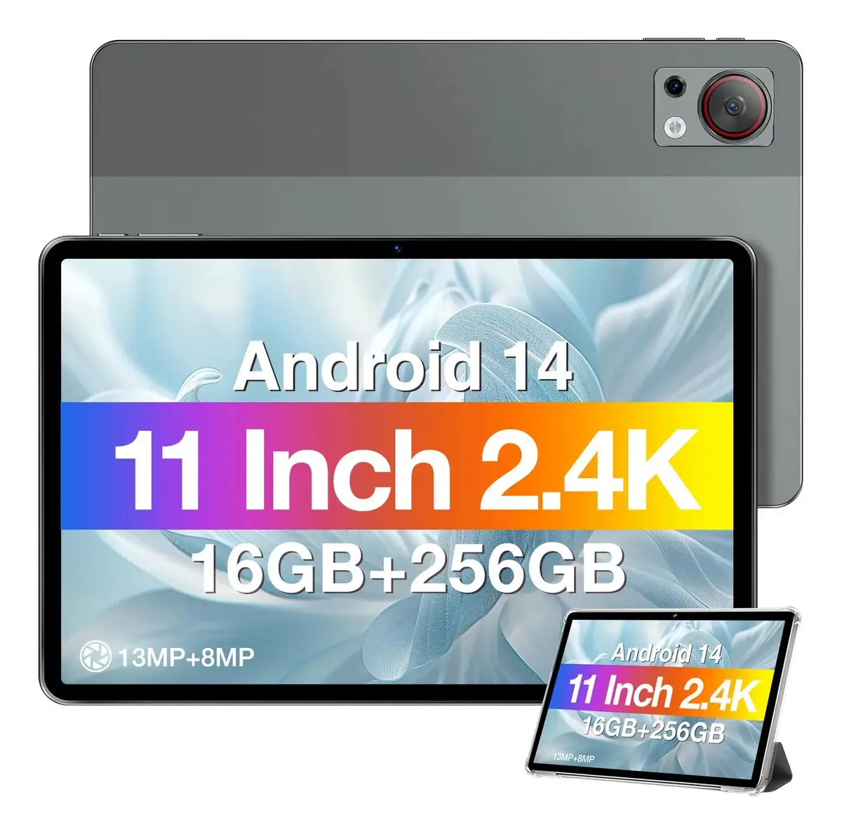 Atualização do tablet Doogee T30s 2024 Android 14 - cinza