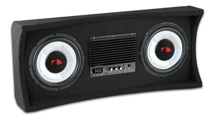 Gaveta de subwoofers amplificados Nakamichi NBX210a de 10" com 2