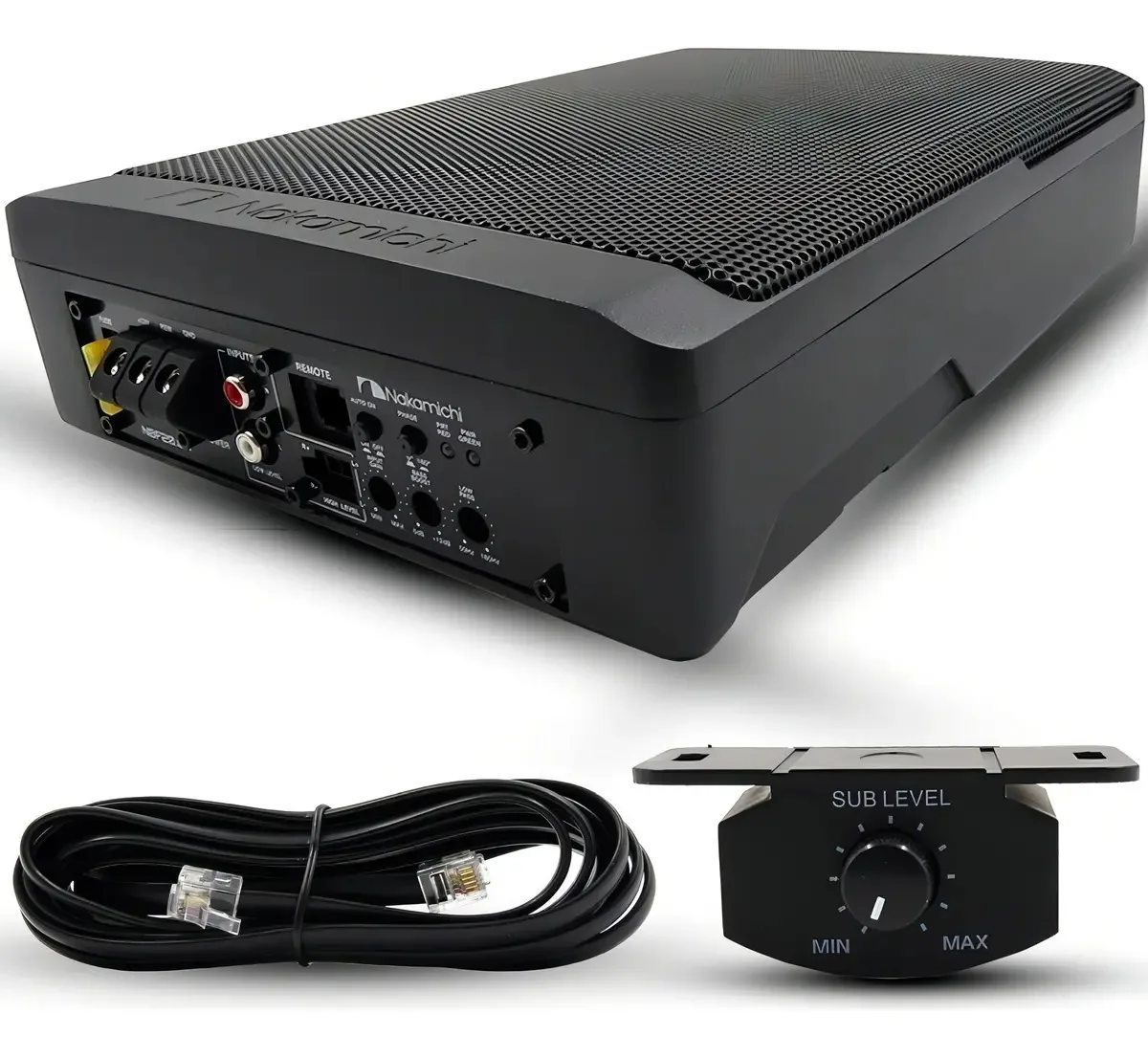 Caixa Amplificada Nakamichi 8" 100W RMS NBF20.0A Som Automotivo