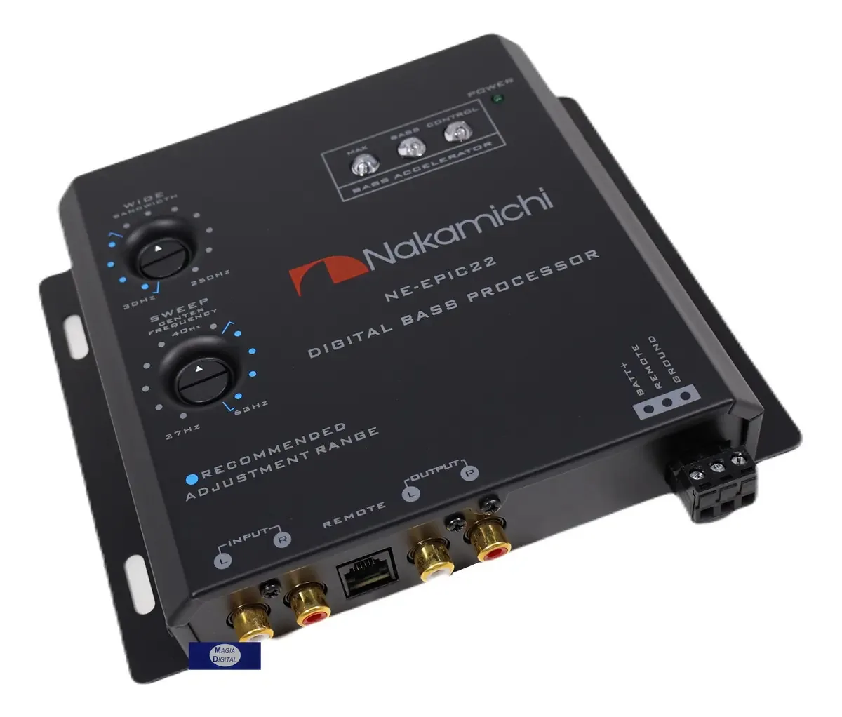 Processador básico de botão duplo Epicentro Nakamichi NE-EPIC22, cor preta