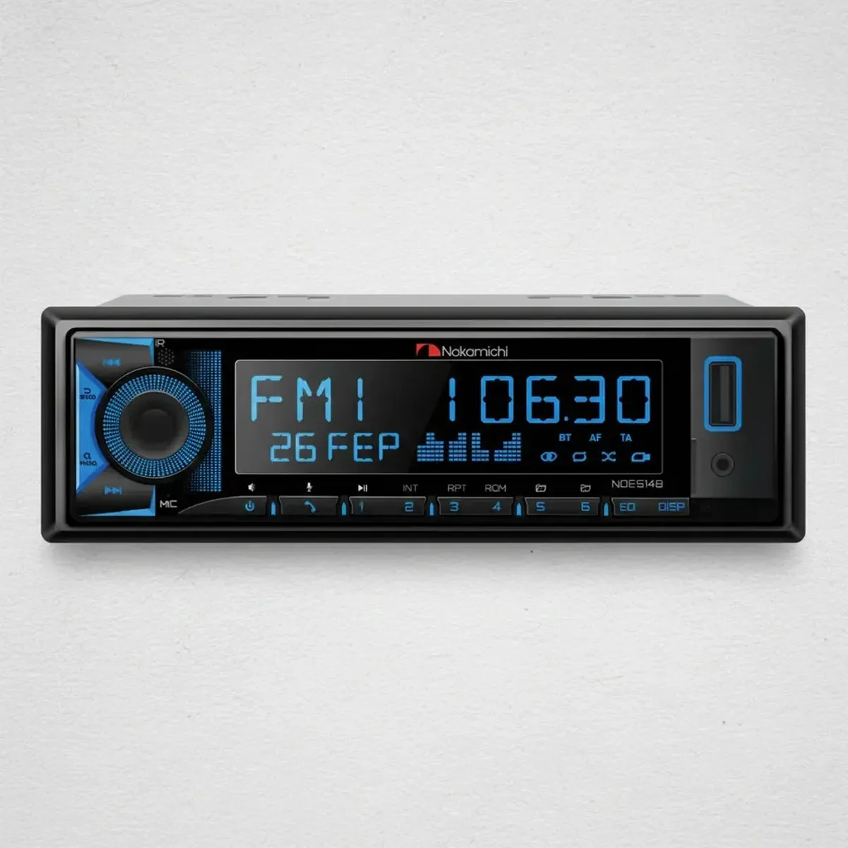 Rádio Automotivo Nakamichi Nqe514b Mp3 Bluetooth Usb Infra Vermelho Som Carro