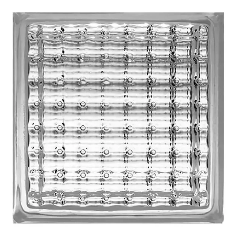Vitroblock Transparente 19x19x8 centímetros Fontibre Rattan